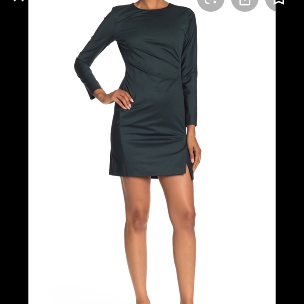 Theory long sleeves wool Blend Sheath Dress